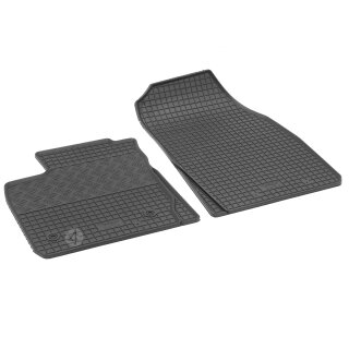 Gummimatten für FORD Tourneo Courier ab 2014 bis 2023 - 2Sitze - schwarz, 1,5 cm Rand