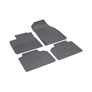 Gummimatten für FORD Tourneo Courier ab 2014 bis 2023 - 5Sitze - schwarz, 1,5 cm Rand