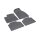 Gummimatten für FORD Tourneo Courier ab 2014 bis 2023 - 5Sitze - schwarz, 1,5 cm Rand
