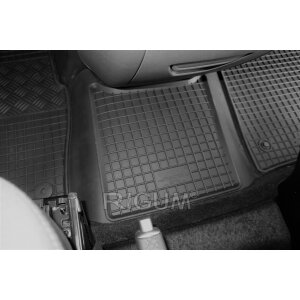 Gummimatten für FORD Tourneo Custom ab 2018 bis 2024 Manual - 2/3 Sitze - schwarz, 1,5 cm Rand