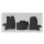Passgenaue Gummifußmatten von RIGUM passend für FORD Transit Custom ab 2012 | 3Sitze (1+2)