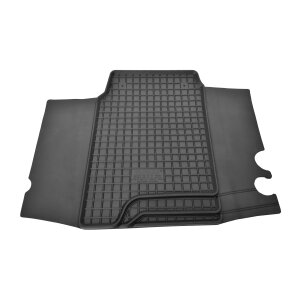 Gummimatten für FORD Transit Custom Automat ab 2020 bis 2024 - schwarz, 1,5 cm Rand