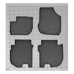 Gummimatten für HONDA Jazz Crosstar ab 2020 - schwarz, 1,5 cm Rand