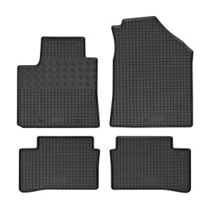 Gummimatten für HYUNDAI i10 ab 2013 bis 2019 - schwarz, 1,5 cm Rand