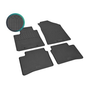 Gummimatten für HYUNDAI i10 ab 2020 - schwarz, 1,5 cm Rand