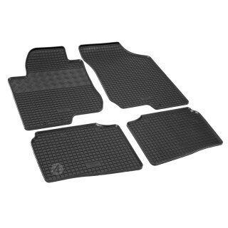 Gummimatten für HYUNDAI i30 ab 2007 bis 2012 - schwarz, 1,5 cm Rand