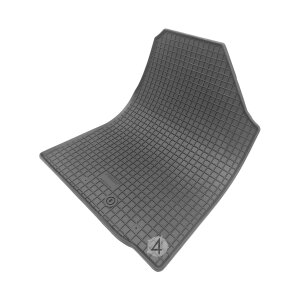 Gummimatten für HYUNDAI Ioniq 2017 bis 2022 - schwarz, 1,5 cm Rand