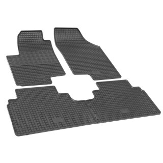 Gummimatten für HYUNDAI iX20 ab 2010 bis 2019 - schwarz, 1,5 cm Rand