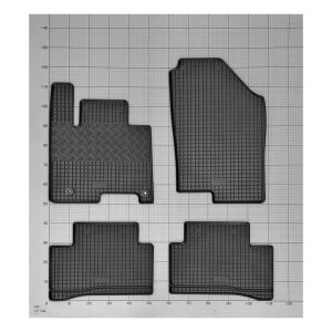 Gummimatten für HYUNDAI Tucson HEV / MHEV / PHEV ab 2021 - schwarz, 1,5 cm Rand