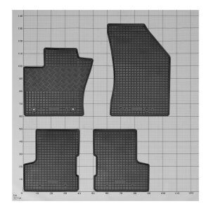 Gummimatten für JEEP Renegade ab 2014 - schwarz, 1,5 cm Rand