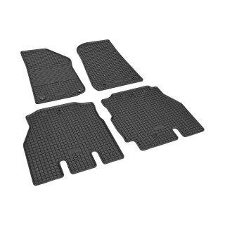 Gummimatten für JEEP Wrangler ab 2019 - schwarz, 1,5 cm Rand