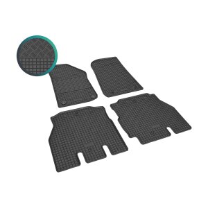 Gummimatten für JEEP Wrangler ab 2019 - schwarz, 1,5 cm Rand