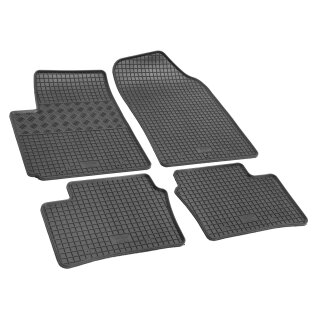 Gummimatten für KIA Picanto ab 2011 bis 2017 - schwarz, 1,5 cm Rand