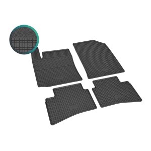 Gummimatten für KIA Rio ab 2021 - schwarz, 1,5 cm Rand