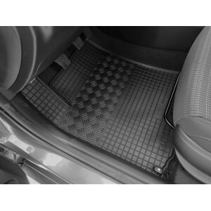 Gummimatten für KIA Rio ab 2021 - schwarz, 1,5 cm Rand