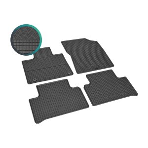 Gummimatten für KIA Sorento ab 2020 - schwarz, 1,5 cm Rand