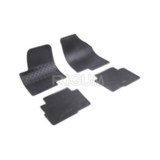 Gummimatten für KIA Soul ab 2009 bis 2013 - schwarz, 1,5 cm Rand
