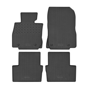 Gummimatten für MAZDA 2 ab 2015 - schwarz, 1,5 cm Rand