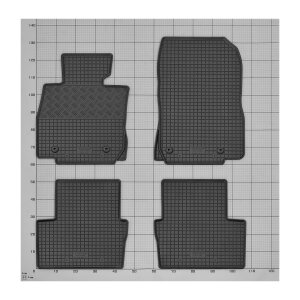 Gummimatten für MAZDA CX-3 ab 2015 bis 2021 - schwarz, 1,5 cm Rand