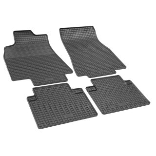 Gummimatten für MERCEDES B-Klasse W245 ab 2005 bis 2011 - schwarz, 1,5 cm Rand