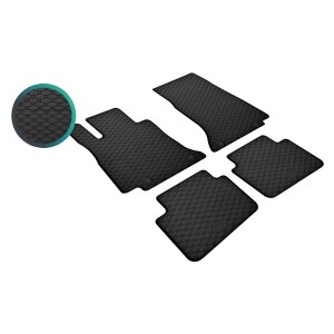 Gummimatten für MERCEDES C-Klasse W206 ab 2022 / C-Klasse W/S206 ab 2026- - schwarz, 1,5 cm Rand