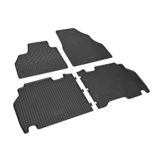 Gummimatten für MERCEDES Citan W415 ab 2012 bis 2021 - 5Sitze - schwarz, 1,5 cm Rand