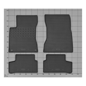 Gummimatten für MERCEDES CLA SHOOTING BREAK ab 2022 - schwarz, 1,5 cm Rand