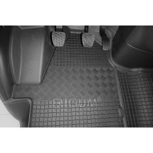 Gummimatten für MERCEDES Sprinter ab 2018 - 2/3 Sitze - schwarz, 1,5 cm Rand