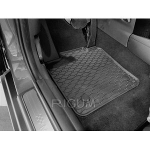 Gummimatten für MINI Cooper 3-tĂĽrig / 5-tĂĽrig ab 2013 - schwarz, 1,5 cm Rand