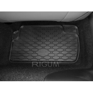 Gummimatten für MINI Cooper 3-tĂĽrig / 5-tĂĽrig ab 2013 - schwarz, 1,5 cm Rand