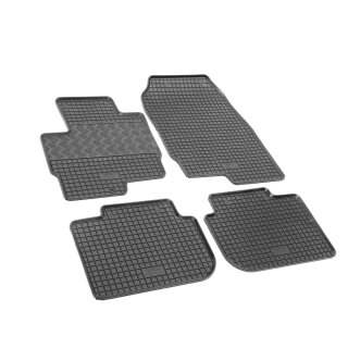 Gummimatten für MITSUBISHI Colt 5-tĂĽrig ab 2008 bis 2012 - schwarz, 1,5 cm Rand