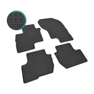 Gummimatten für MITSUBISHI Eclipse Cross PHEV ab 2021 - schwarz, 1,5 cm Rand