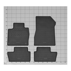 Gummimatten für NISSAN Juke / Juke Hybridab 2020 - schwarz, 1,5 cm Rand