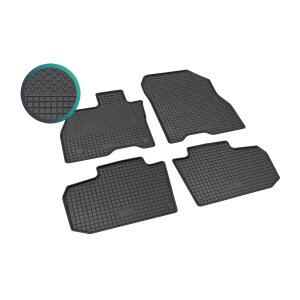 Gummimatten für NISSAN Leaf ab 2017 - schwarz, 1,5 cm Rand
