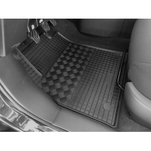 Gummimatten für NISSAN Micra V 2017- - schwarz, 1,5 cm Rand