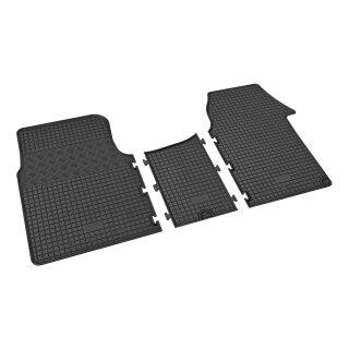 Gummimatten für NISSAN Primastar ab 2002 bis 2014 - schwarz, 1,5 cm Rand
