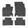 Gummimatten für NISSAN Qashqai ab 2014 bis 2021 - schwarz, 1,5 cm Rand
