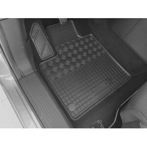 Gummimatten für NISSAN Qashqai ab 2022 - schwarz, 1,5 cm Rand