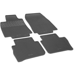 Gummimatten für NISSAN Tiida SchrĂ¤gheck/Stufenheck ab 2007- - schwarz, 1,5 cm Rand