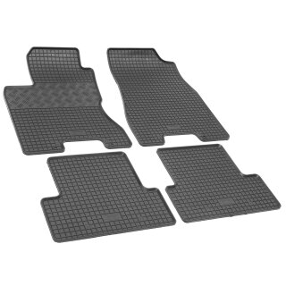 Gummimatten für NISSAN X-Trail ab 2007 bis 2013 - schwarz, 1,5 cm Rand