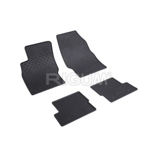 Gummimatten für OPEL Adam ab 2013 bis 2013 - schwarz, 1,5 cm Rand