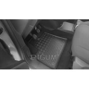 Gummimatten für OPEL Combo E ab 2019 - 2Sitze - schwarz, 1,5 cm Rand