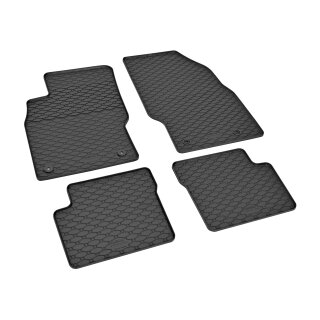 Gummimatten für OPEL Corsa D ab 2007 bis 2014 - schwarz, 1,5 cm Rand