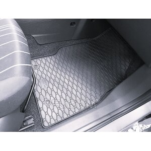 Gummimatten für OPEL Corsa D ab 2007 bis 2014 - schwarz, 1,5 cm Rand