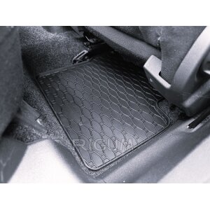 Gummimatten für OPEL Corsa D ab 2007 bis 2014 - schwarz, 1,5 cm Rand