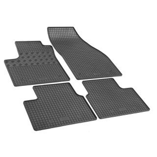 Gummimatten für OPEL Meriva B ab 2010 bis 2017 - schwarz, 1,5 cm Rand