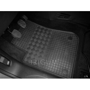 Gummimatten für PEUGEOT 208 ab 2012 bis 2019 - schwarz, 1,5 cm Rand