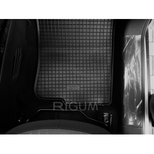 Gummimatten für PEUGEOT 208 ab 2012 bis 2019 - schwarz, 1,5 cm Rand