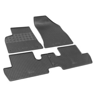 Gummimatten für PEUGEOT 3008 ab 2009 bis 2016 - schwarz, 1,5 cm Rand