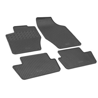 Gummimatten für PEUGEOT 308 ab 2007 bis 2013 - schwarz, 1,5 cm Rand